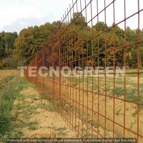 Recinzione a pannelli in ferro